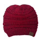 C.C Metallic Beanie Tail Hat