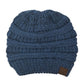 C.C Metallic Beanie Tail Hat