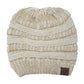 C.C Metallic Beanie Tail Hat