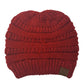 C.C Metallic Beanie Tail Hat