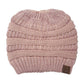 C.C Metallic Beanie Tail Hat