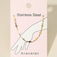 Madeline Love Gold Stainless Steel Cross Link Chain Bracelet - Bracelets
