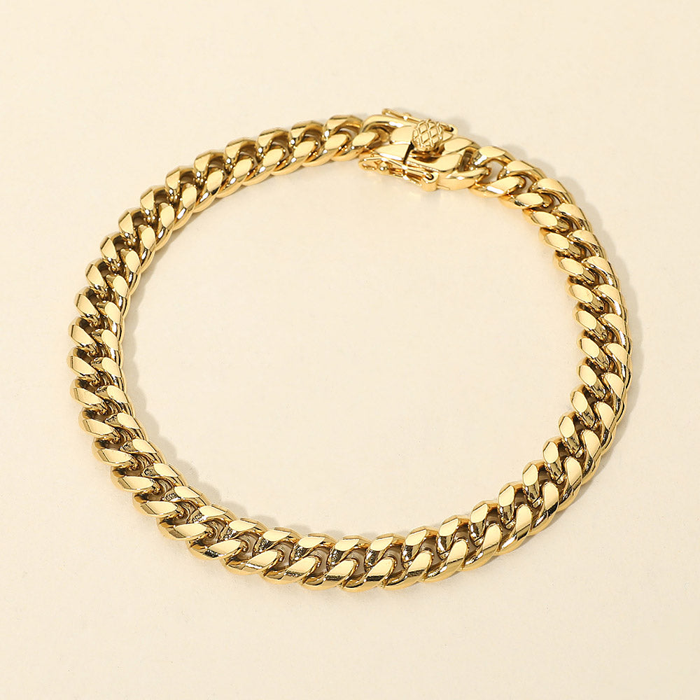 Madeline Love Gold Stainless Steel Curb Chain Bracelet