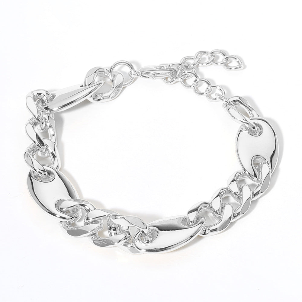 Madeline Love Rhodium 14K Gold Plated Mariner Link Chain Bracelet