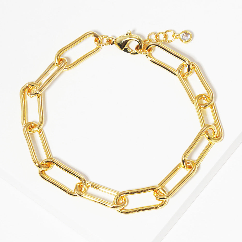 Madeline Love Gold Gold Dipped Paperclip Chain Link Bracelet