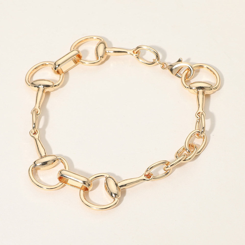 Madeline Love Gold SECRET BOX_Interlocking Metal Link Bracelet - Bracelets