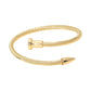 Madeline Love Gold Twisted Cable Nailhead Wrap Bangle Bracelet - Bracelets - extra
