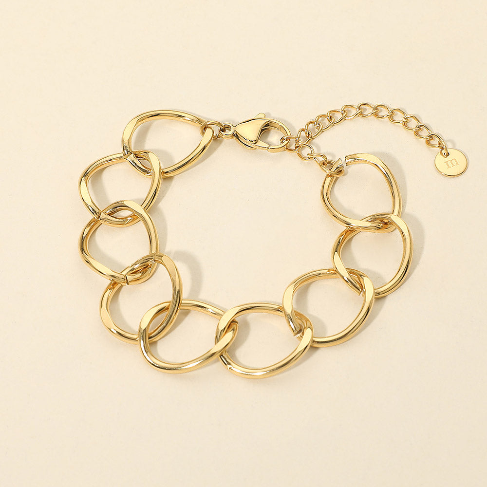 Madeline Love Gold Stainless Steel Chunky Link Chain Bracelet