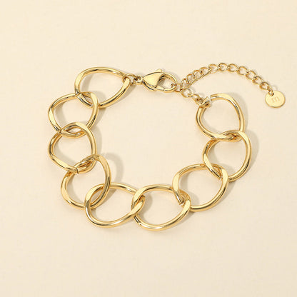 Madeline Love Gold Stainless Steel Chunky Link Chain Bracelet