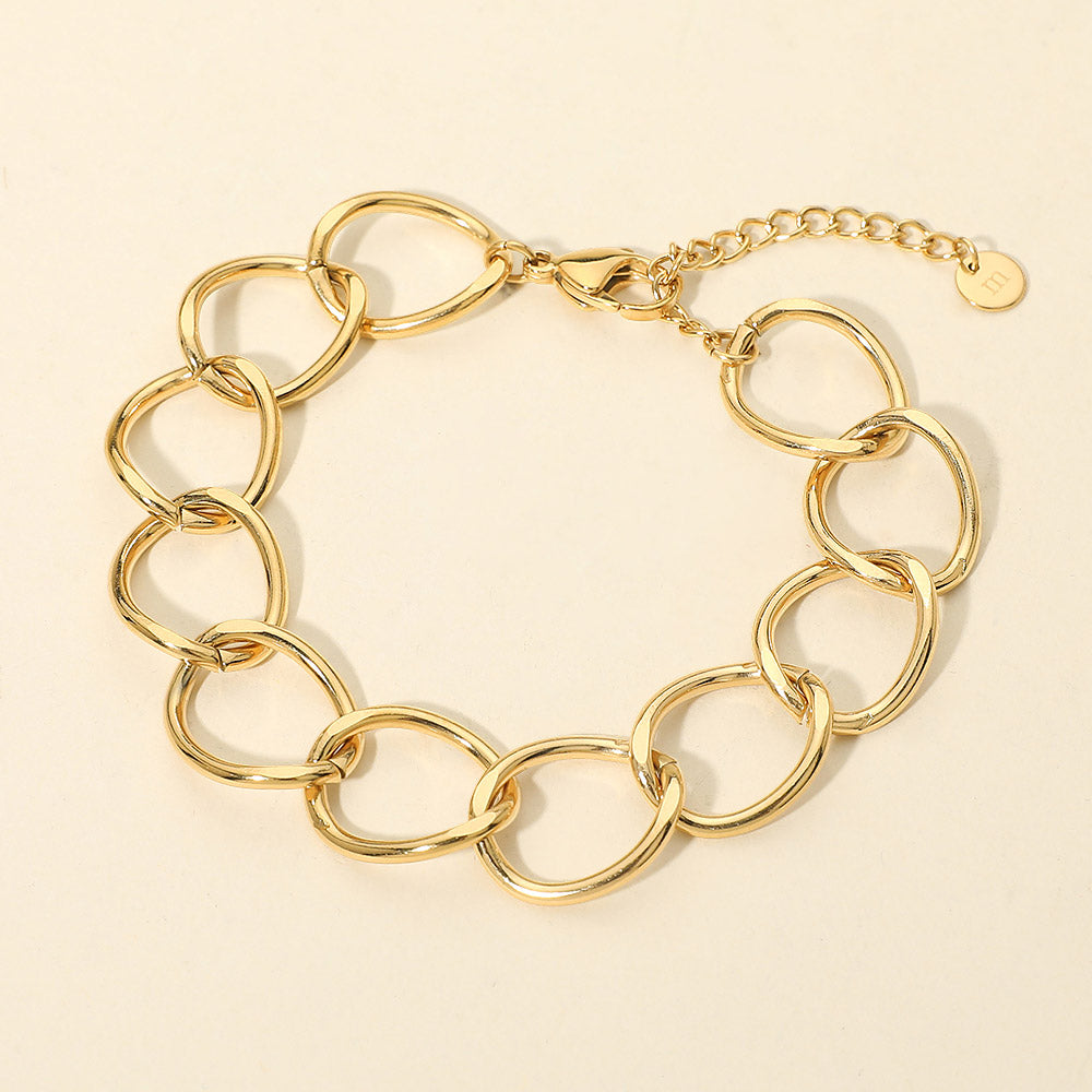 Madeline Love Gold Stainless Steel Chunky Link Chain Bracelet