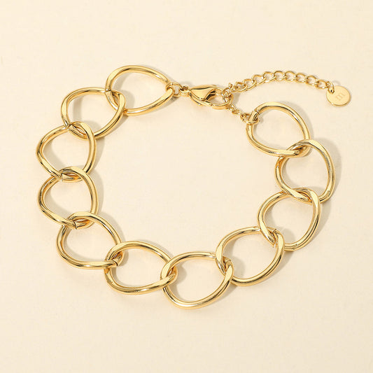 Madeline Love Gold Stainless Steel Chunky Link Chain Bracelet