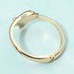 Madeline Love Gold Sleek Dolphin Hinged Bangle Bracelet - Bracelets - extra
