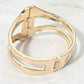 Madeline Love Gold Geometric Metal Hinged Bangle Bracelet - Bracelets - extra