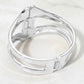 Madeline Love Silver Geometric Metal Hinged Bangle Bracelet - Bracelets - extra