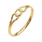 Madeline Love Gold Stainless Steel Twist Link Hinged Bangle Bracelet - Bracelets - desc