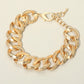 Madeline Love Worn Gold Bold Chunk Chain Link Bracelet - Bracelets - desc