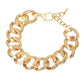 Madeline Love Worn Gold Bold Chunk Chain Link Bracelet - Bracelets - extra