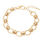 Madeline Love Worn Gold Decorative Link Chain Bracelet - Bracelets - desc
