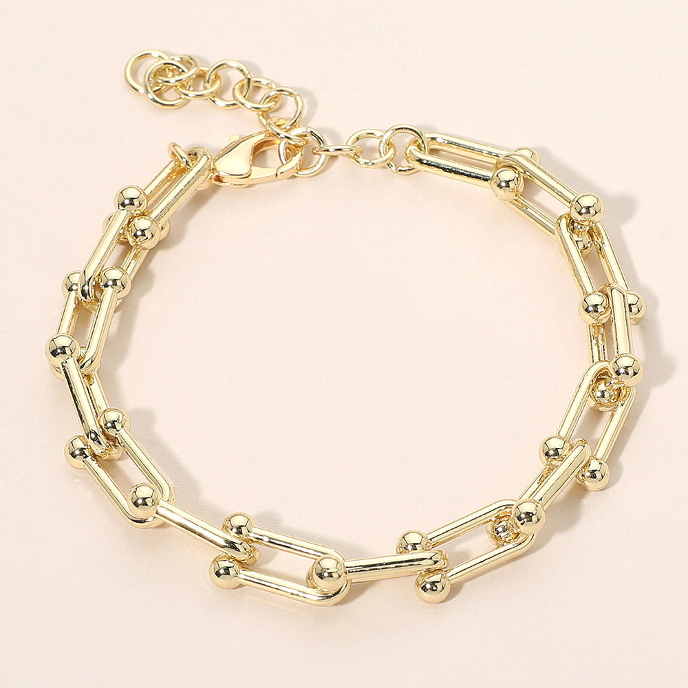 Madeline Love Gold Industrial Link Chain Bracelet