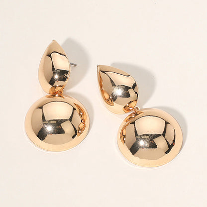 Madeline Love Gold Metal Ball Dangle Earrings