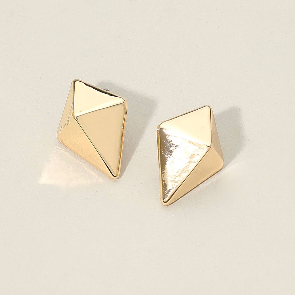 Madeline Love Gold Gold Dipped Geometric Triangle Earrings