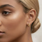 Madeline Love Gold 14K Gold Dipped Textured Mini Huggie Hoop Earrings - extra