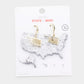 Madeline Love Gold Gold Dipped Oklahoma State Earrings - desc