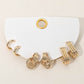 Madeline Love Gold 3Pairs - Textured Metal Mini Hoop Earrings