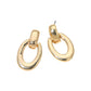 Madeline Love Gold Oval Drop Door Knocker Earrings - desc