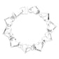 Madeline Love Antique Silver Love Faith Hope Message Cross Heart Link Magnetic Bracelet - Bracelets - desc