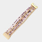Madeline Love Multi, Purple Multi Beaded Layered Magnetic Bracelet - Bracelets - desc