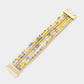 Madeline Love Multi, Yellow Multi Beaded Layered Magnetic Bracelet - Bracelets - desc