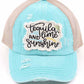 C.C TEQUILA LIME AND SUNSHINE PATCH PONYCAP - Mint - Pony Cap