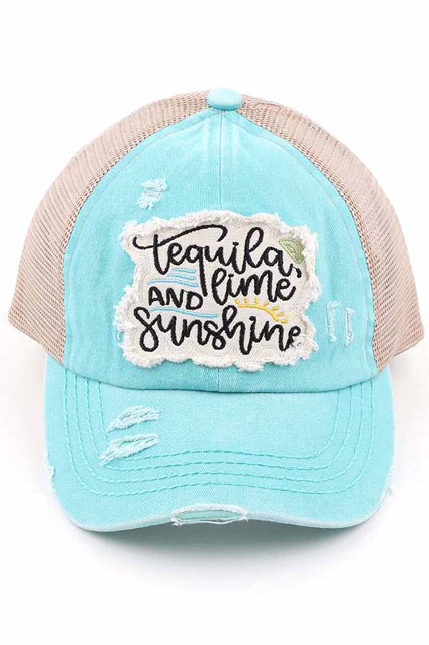 C.C TEQUILA LIME AND SUNSHINE PATCH PONYCAP - Mint - Pony Cap