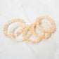 Madeline Love Pink 5PCS - Faceted Beaded Stretch Multi Layered Bracelets - desc