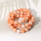 Madeline Love Coral 3PCS - Faceted Beaded Stretch Multi Layered Bracelets