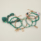 Madeline Love Green 7PCS - Boho Bird Starfish Lace Tassel Charm Beaded Stretch Multi Layered Bracelets - desc