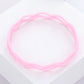 Madeline Love Pink 3PCS - Zigzag Chevron Wavy Bangle Bracelets