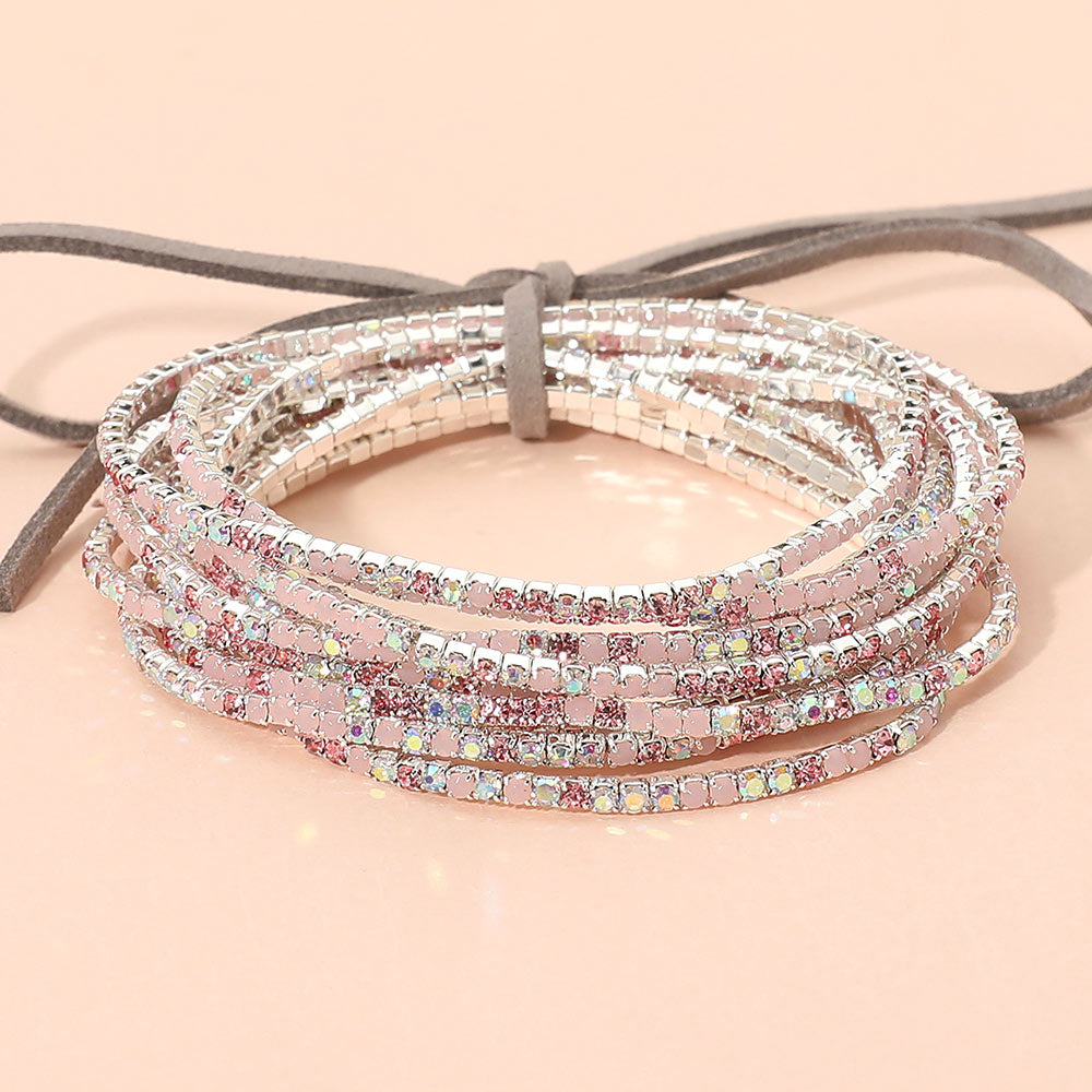 Multi, Pink, Silver