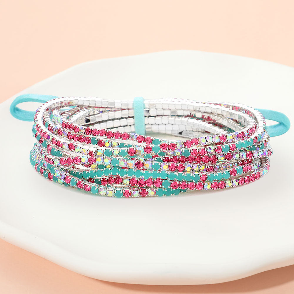 Pink, Silver, Turquoise