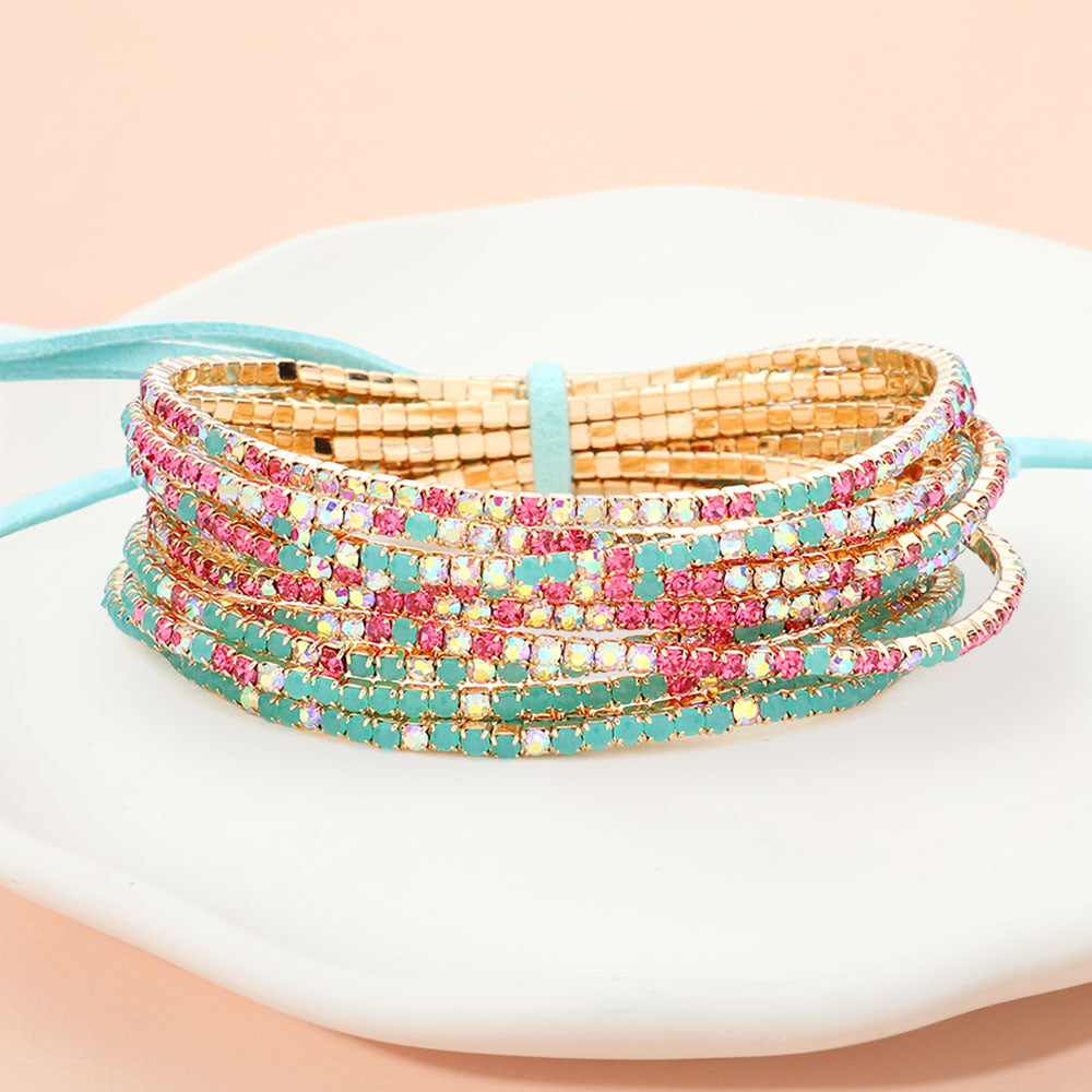 Gold, Pink, Turquoise