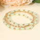 Madeline Love Mint 3PCS - Faceted Tube Beaded Stretch Multi Layered Bracelets