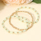 Madeline Love Mint 3PCS - Faceted Tube Beaded Stretch Multi Layered Bracelets - extra