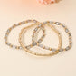 Madeline Love Black Diamond 3PCS - Faceted Tube Beaded Stretch Multi Layered Bracelets - desc