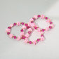 Madeline Love Fuchsia 3PCS - Boho Chip Beaded Stretch Multi Layered Bracelets - extra