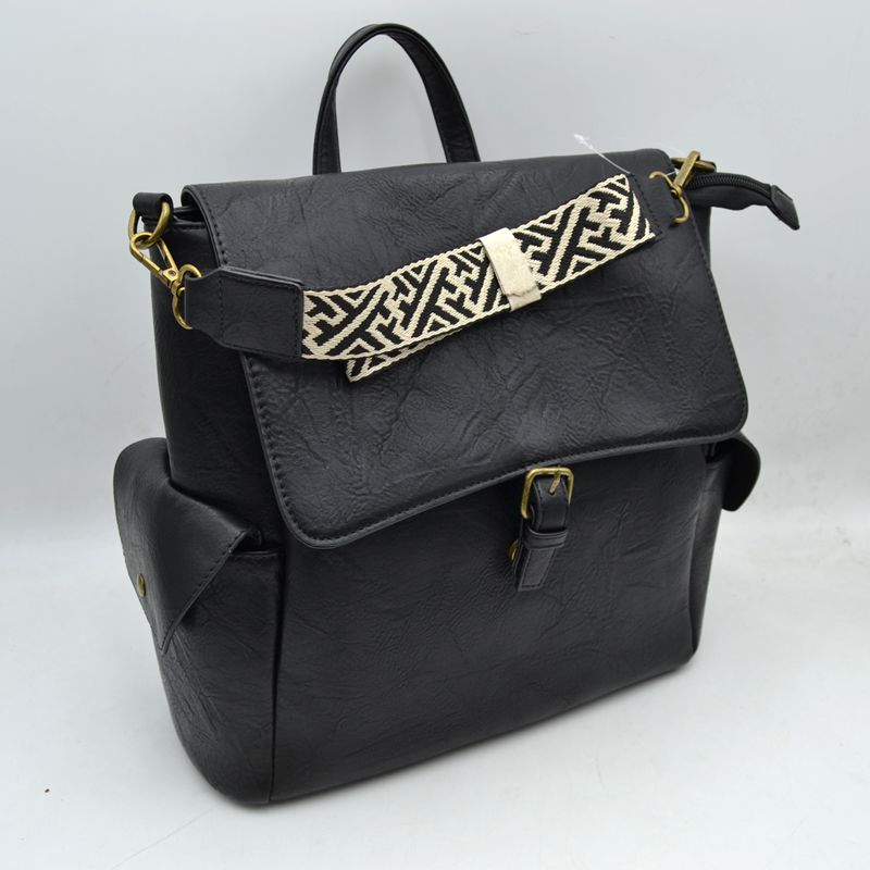 Aztec Strap Flap Backpack