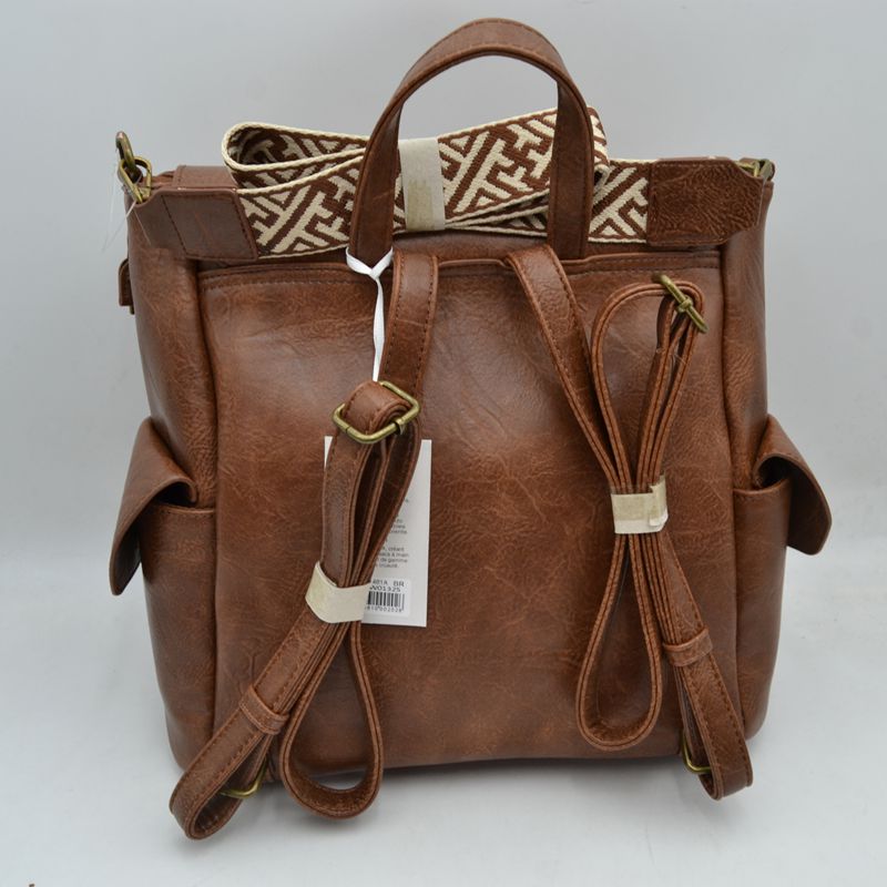 Aztec Strap Flap Backpack