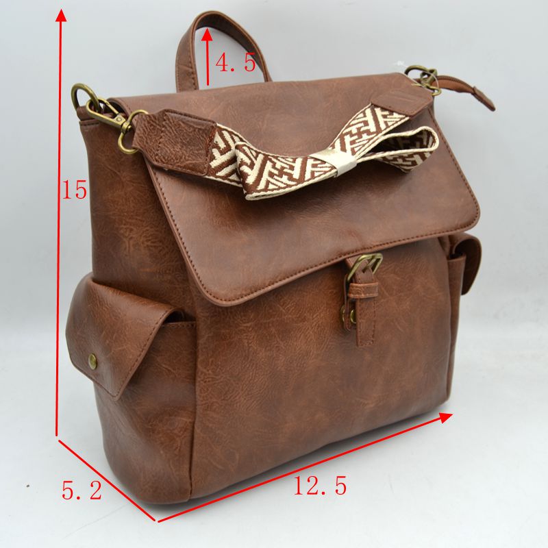 Aztec Strap Flap Backpack
