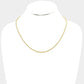 Madeline Love Gold 16 INCH, 3mm Stainless Steel Rope Chain Necklace - Necklaces - desc