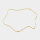 Madeline Love Gold 16 INCH, 3mm Stainless Steel Rope Chain Necklace - Necklaces - extra